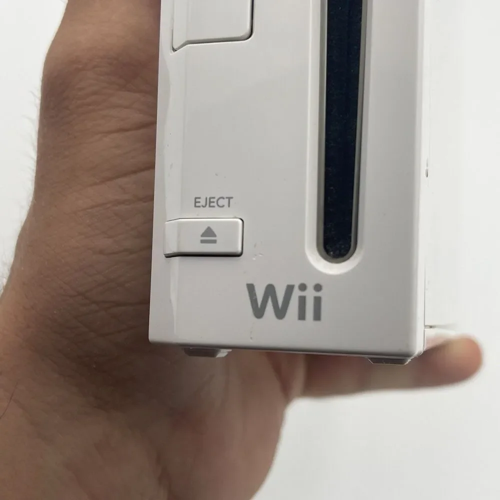 Nintendo Wii Console RVL-001 White Console With Games + Cords + Case! - Tested